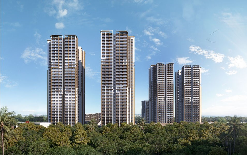 DSR The Address landscaped open spaces and green surroundings render