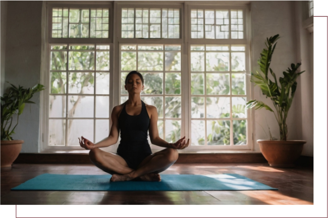 Yoga and Fitness Centre at DSR The Address featuring modern gym equipment and yoga space in Dommasandra Sarjapur Road near Whitefield